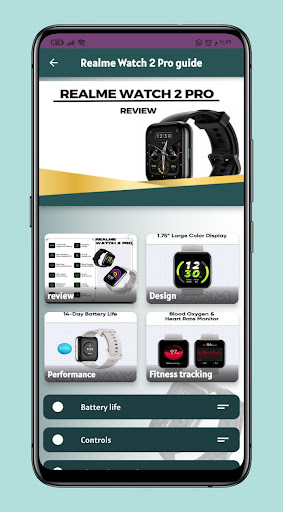 Android application Realme Watch 2 Pro guide screenshort