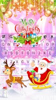 screenshot of Pink Merry Christmas Keyboard 