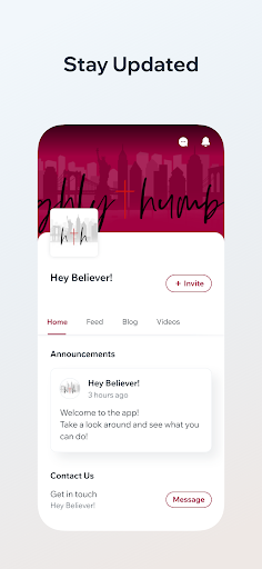 Android application Hey Believer! screenshort