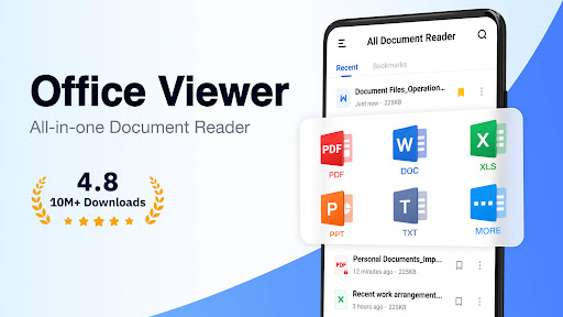 Android application Document Reader: PDF, DOC, XLS screenshort