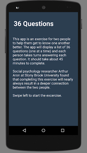 Android application 36 Questions screenshort