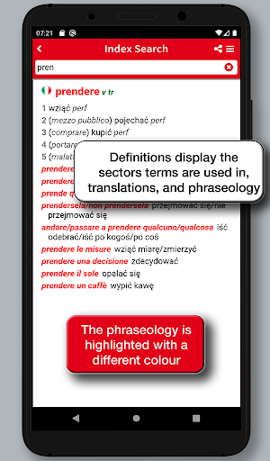 Hoepli Polish Dictionary Screen 3