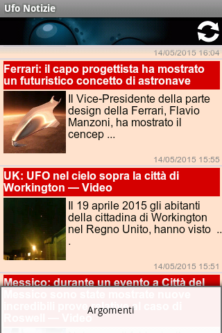 Ufo Notizie Screen 3