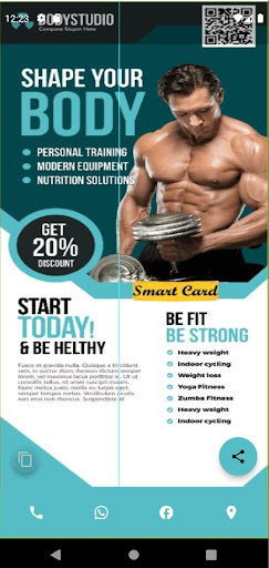 Android application Gym Smart Card screenshort