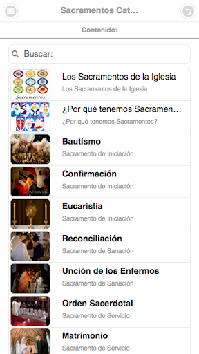 Sacramentos Católicos Screen 2