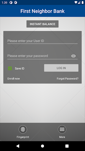 First Neighbor Bank NA Mobile Screen 2