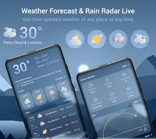 Android application Weather Forecast & Rain Radar screenshort