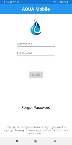 Android application Aqua screenshort