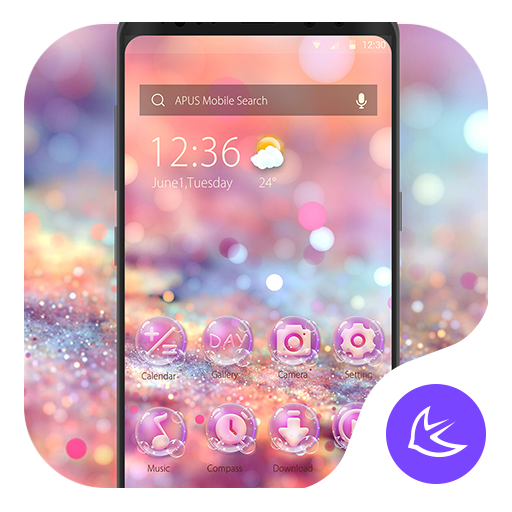 Pink Love Sweet theme & HD wal  Icon