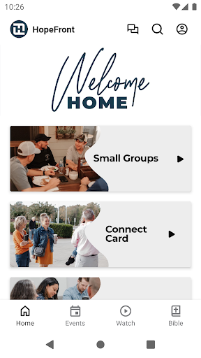 Android application HopeFront screenshort