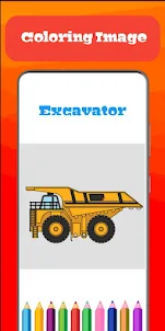 Excavator Coloring Game