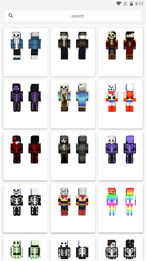Skeleton MCPE Skins