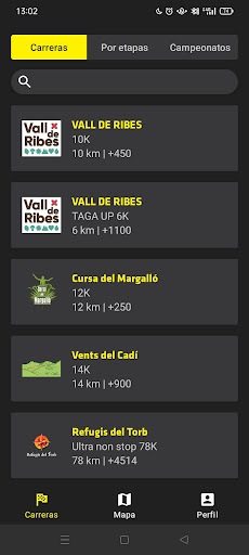 OTR - Open Trail Races Screen 3