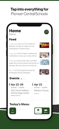 Android application Pioneer Central Schools, NY screenshort