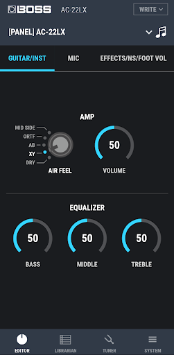 Android application AC-22LX Editor screenshort