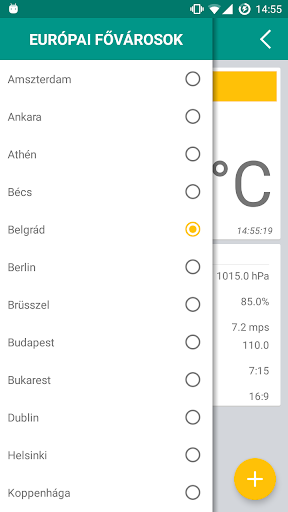 Európai időjárás Screen 3