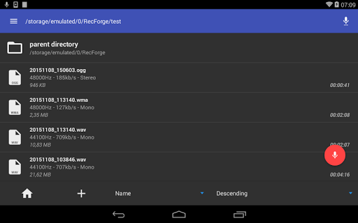 Screenshot of RecForge II Pro - Audio Record