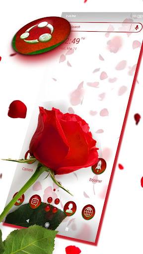 Android application Rose Petals Launcher Theme screenshort