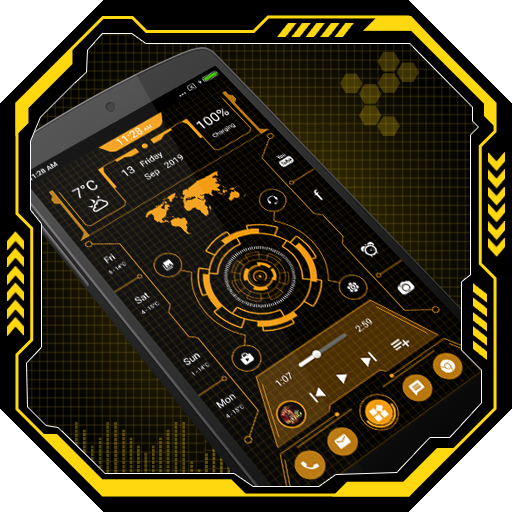 Futuristic Launcher - Lock App 25.0 Icon