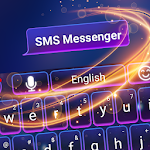 Cover Image of Download Neon led keyboard and SMS messenger 2020 theme 3.2.1 APK