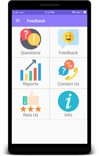 Android application Feedback screenshort