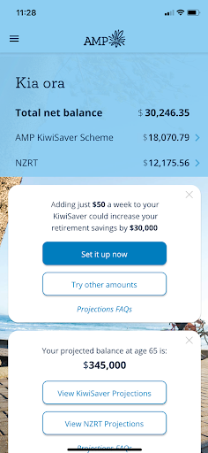 Android application MyAMP NZ screenshort