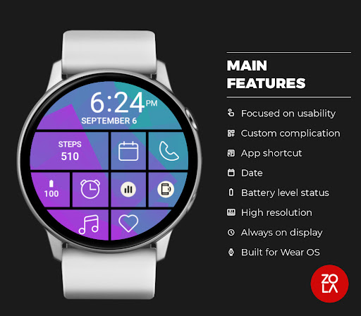 Cold Tile Watch Face screenshot 1