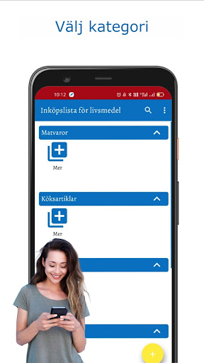 Inköpslista för livsmedel Screen 2