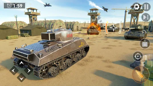 War do tanques Tank luta jogo