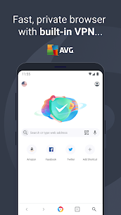 AVG 浏览器 MOD APK（专业版解锁）1