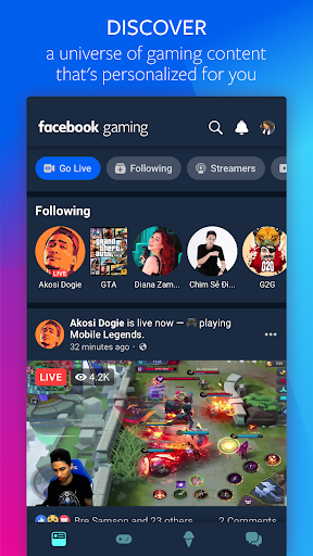 Facebook Gaming: Watch, Play, and Connect 162.0.0.32.118 screenshots 1