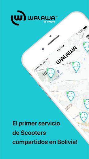 Android application WALAWA Scooters screenshort