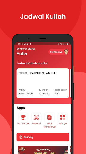 Android application My TelU screenshort