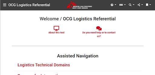 MSF OCG Logistics Referential
