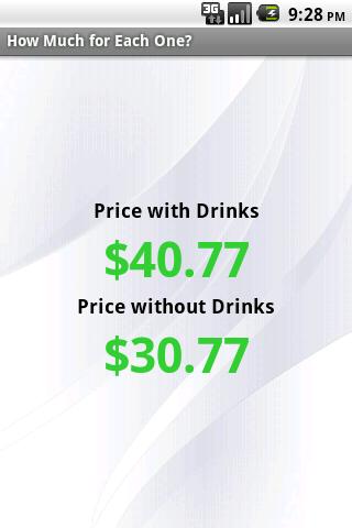 How Much for Each One? Screen 2