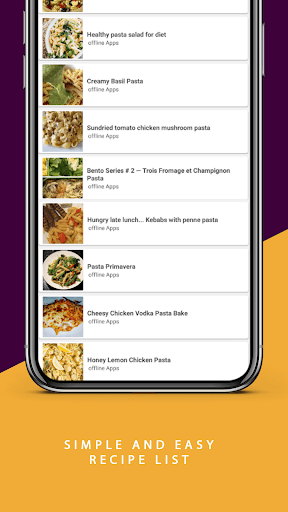 Pasta Recipes Offline Screen 3
