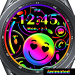 Cover Image of Download Rainbow Funny Emoji_Watchface  APK