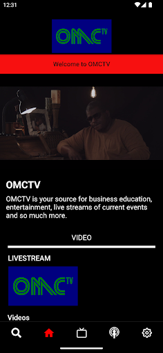 Android application OMCTV screenshort