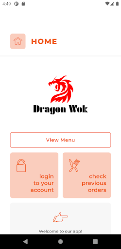 Android application Dragon Wok LS12 screenshort
