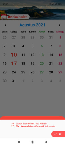 Indokalender Kalender Indonesi Screen 3