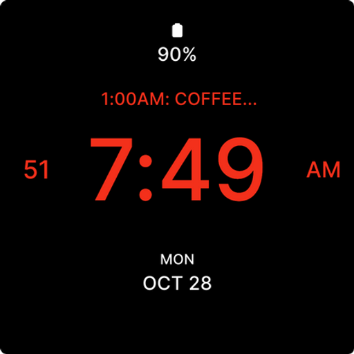 Get Solid Black Watch Face for Android Aso Report