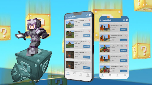 Captura 6 Lucky Block Mods and Maps MCPE android