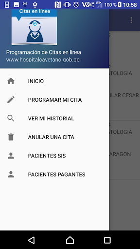 Citas HCH Screen 3