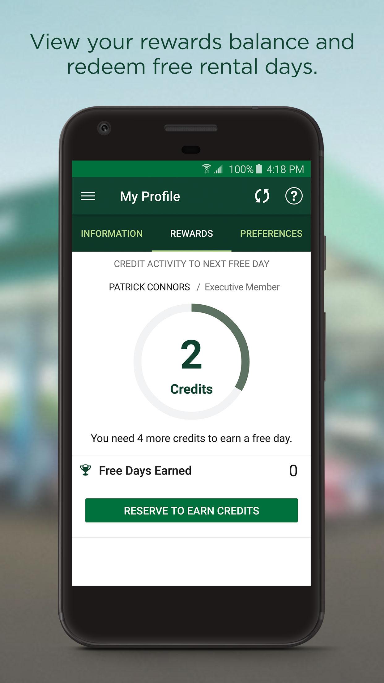 Android application National Car Rental screenshort
