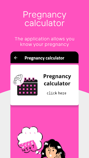 Android application pregnancy calculator screenshort