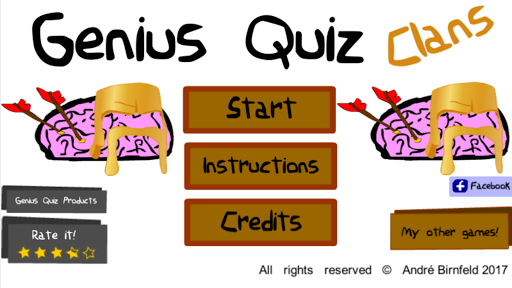 Android application Genio Quiz Clans screenshort