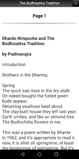 The Bodhisattva Tradition Screen 2