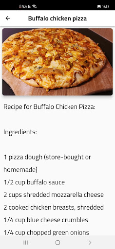 Pizza recipes Screen 3