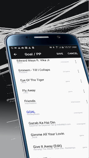Android application HockeyBeats screenshort