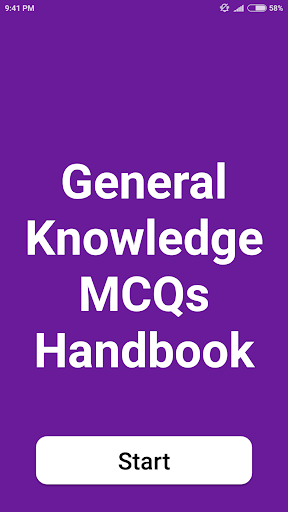Android application General Knowledge Handbook screenshort